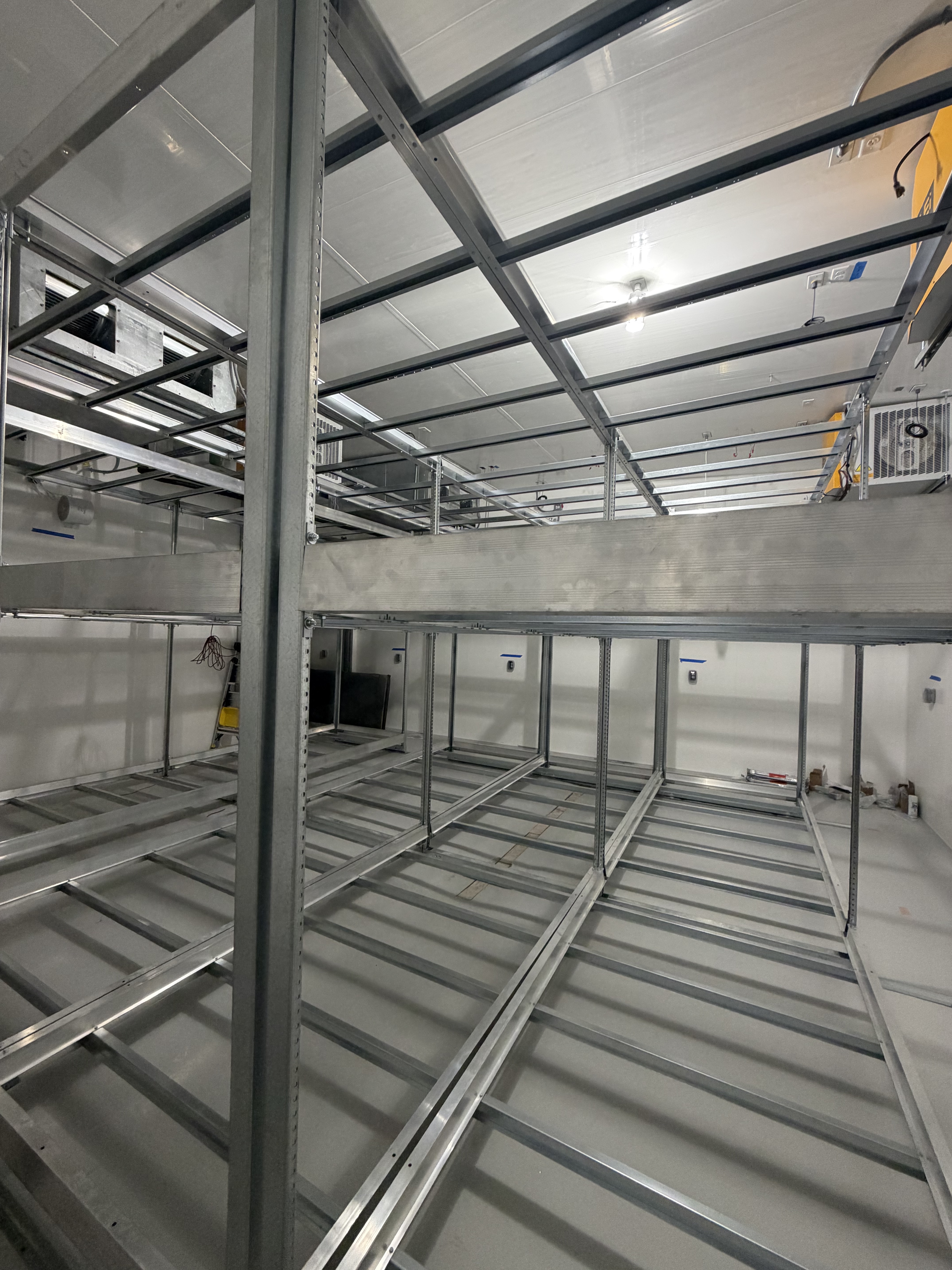 Cultivation shelving installation